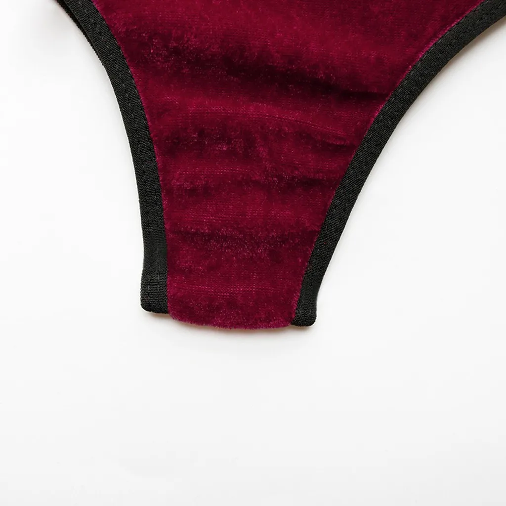 Кружевное бархатное нижнее белье комплект одежды для сна Эротическое Нижнее