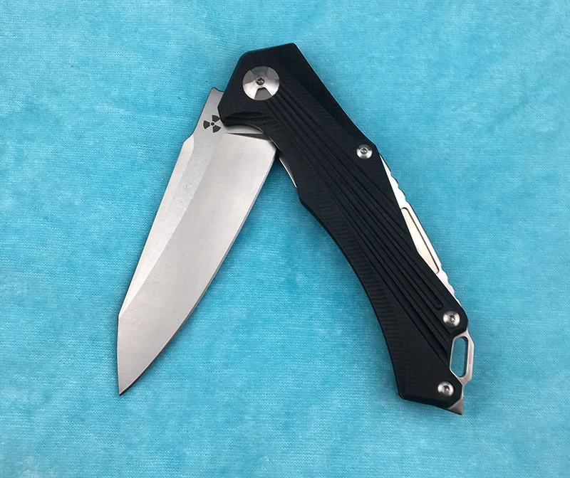 LEMIFSHE JK3287-G10 Складной Нож С флиппером D2 стальное лезвие G10+ стальная ручка для кемпинга на открытом воздухе охотничий кухонный нож для фруктов инструмент для повседневного использования