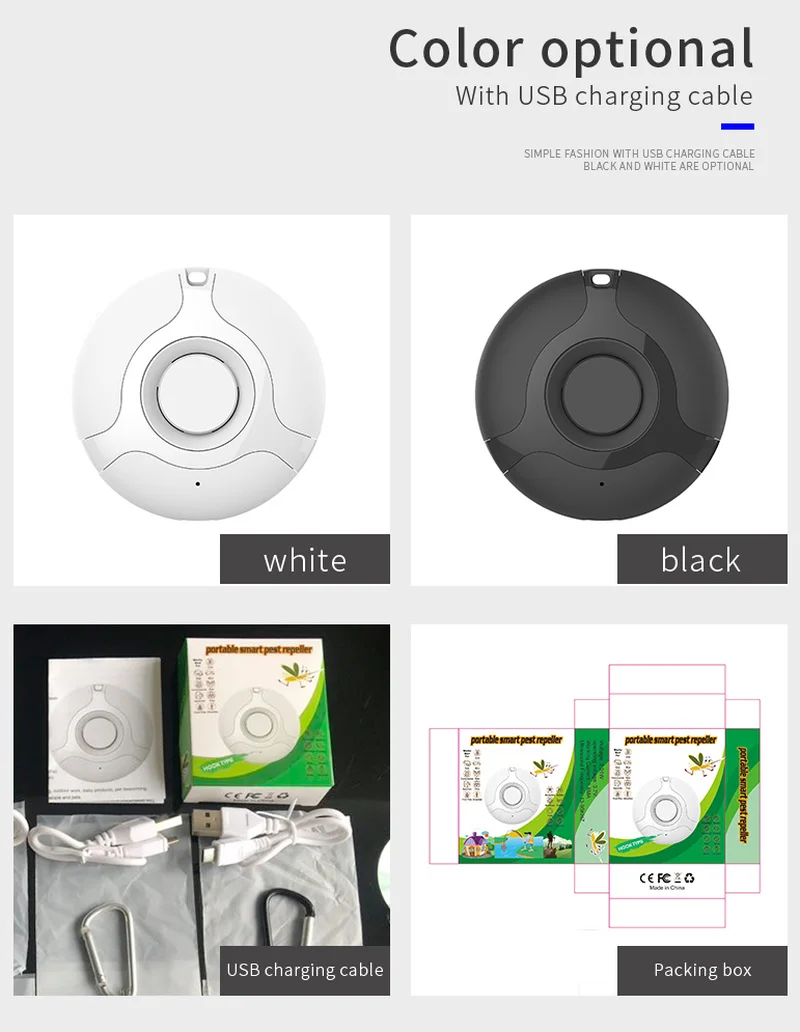 Портативная ультразвуковая ловушка для комаров лампа светодиодный отпугиватель