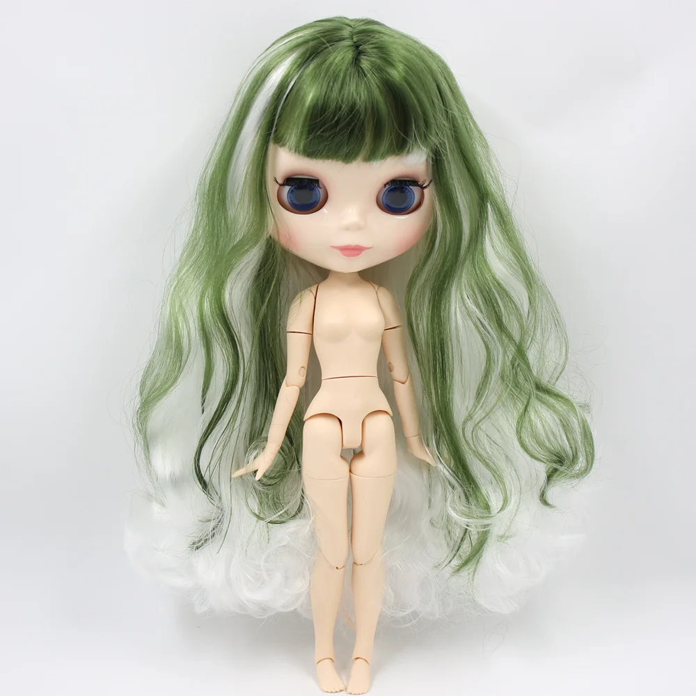 ICY Nude Blyth изготовленная на заказ кукла № BL4299/136 зеленая смесь белых волос 1/6 bjd, pullip, licca, jerryberry