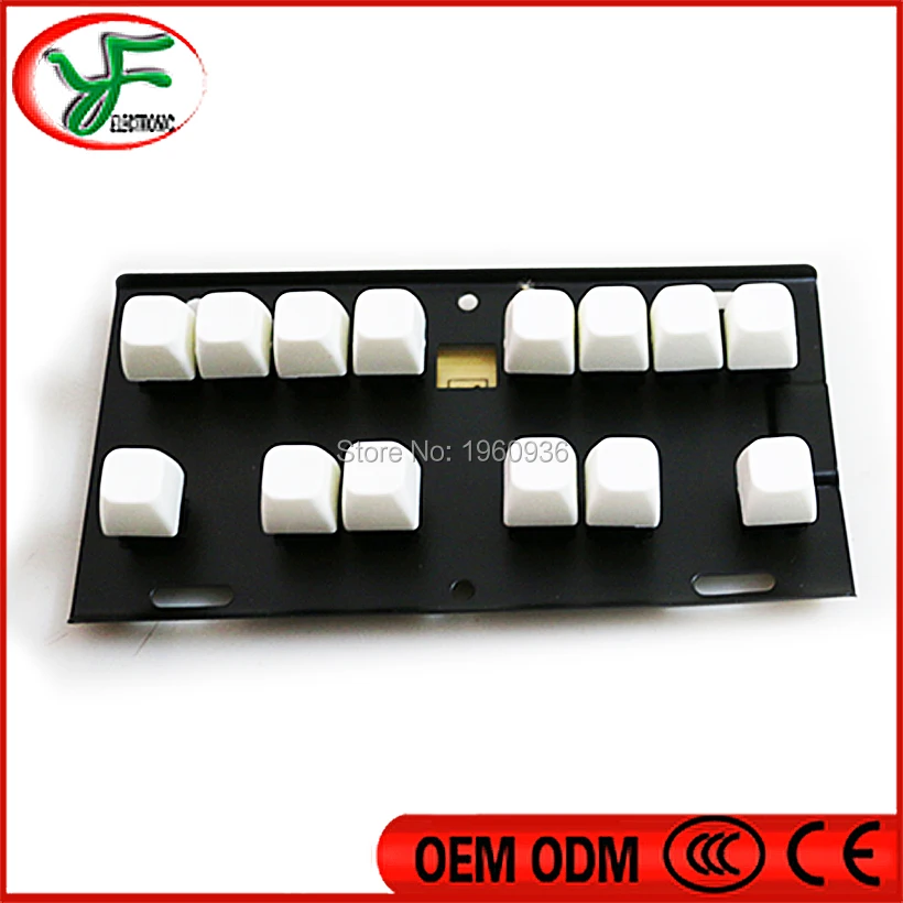 

1 pcs mario game machine keyboard with 14 small buttons 10 Pin interface
