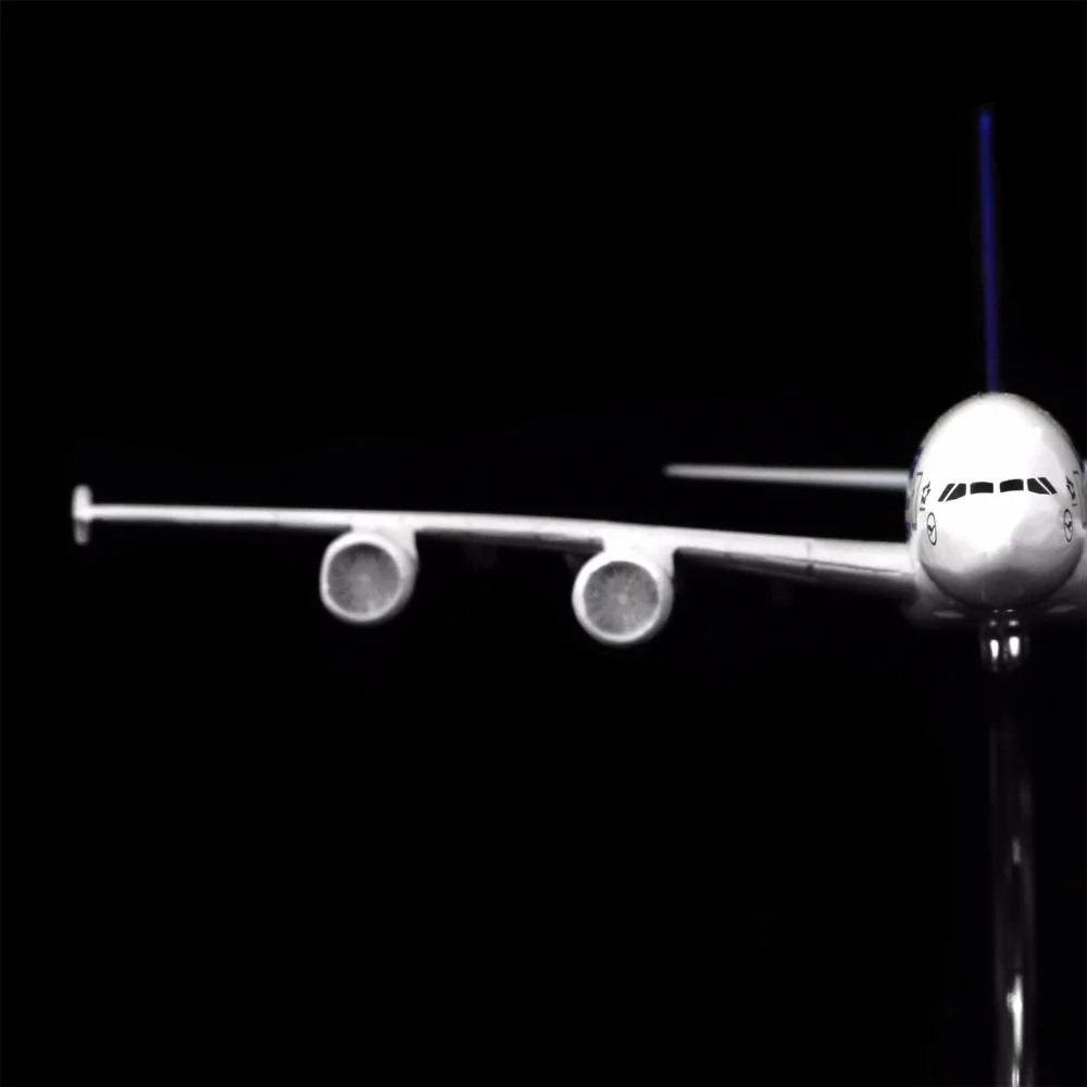 1:400 16 см Германия Lufthansa A380 металлическая модель самолета украшение офиса игрушка