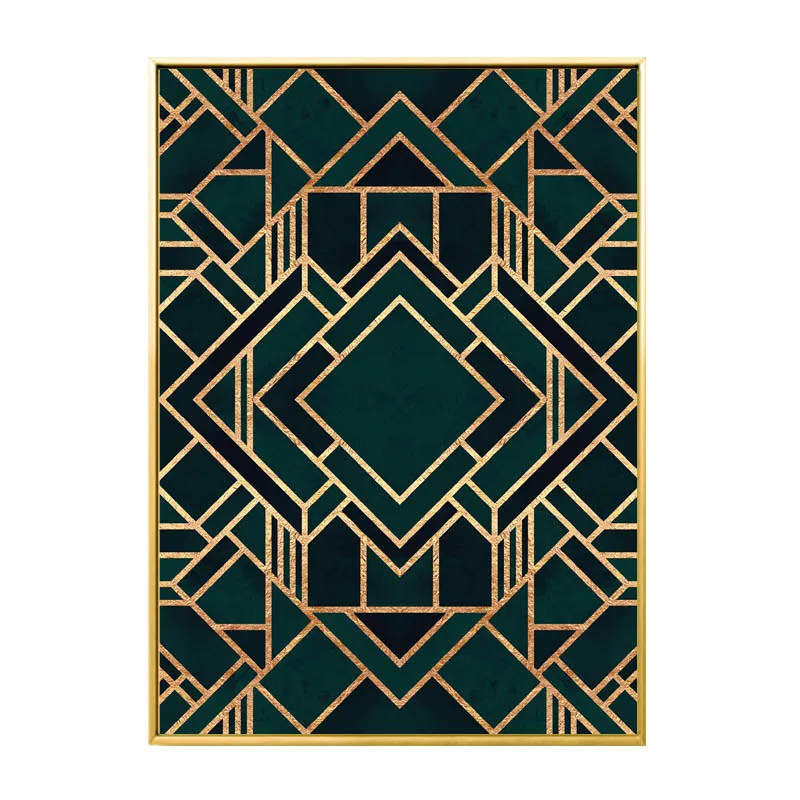 Классический куб Геометрическая Картина на холсте настенные художественные