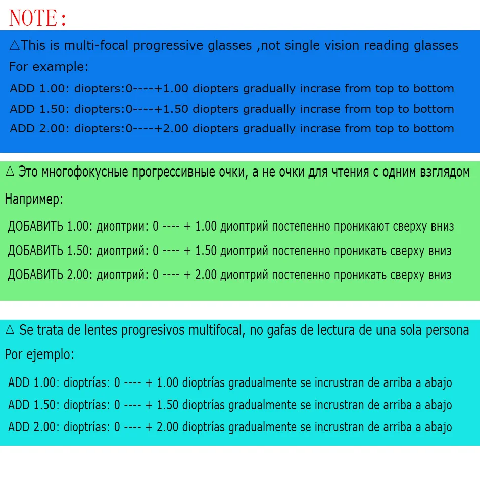 Очки для чтения унисекс без оправы с мультифокусирующими прогрессивными