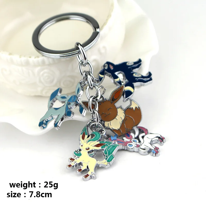 Анимационный мультяшный любимец эльф ключи Покемон Пикачу Висячие сплавы брелок