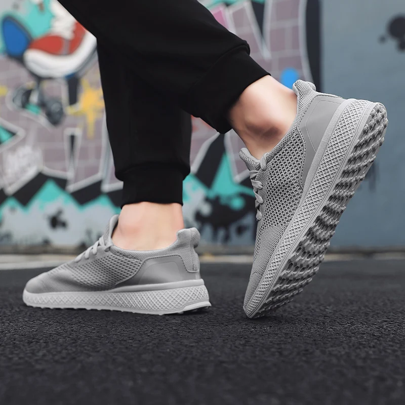 VastWave Flyknit мужские Сникеры мужские летние дышащие повседневные туфли для мужчин прогулочная Беговая обувь Zapatos De Hombre