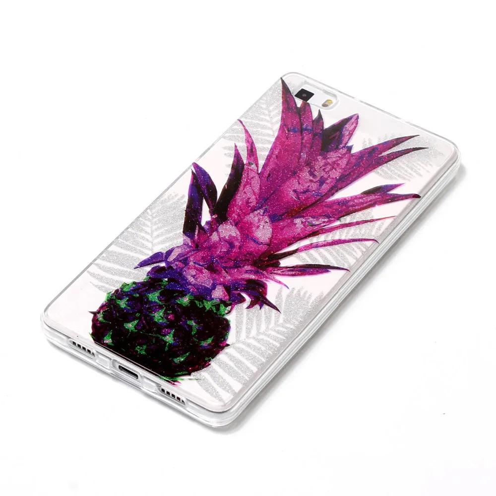 Exquisite pineapple patter soft tpu case For Huawei P8 Lite Cases Ascend mobile phone Fitted Case coque bags |