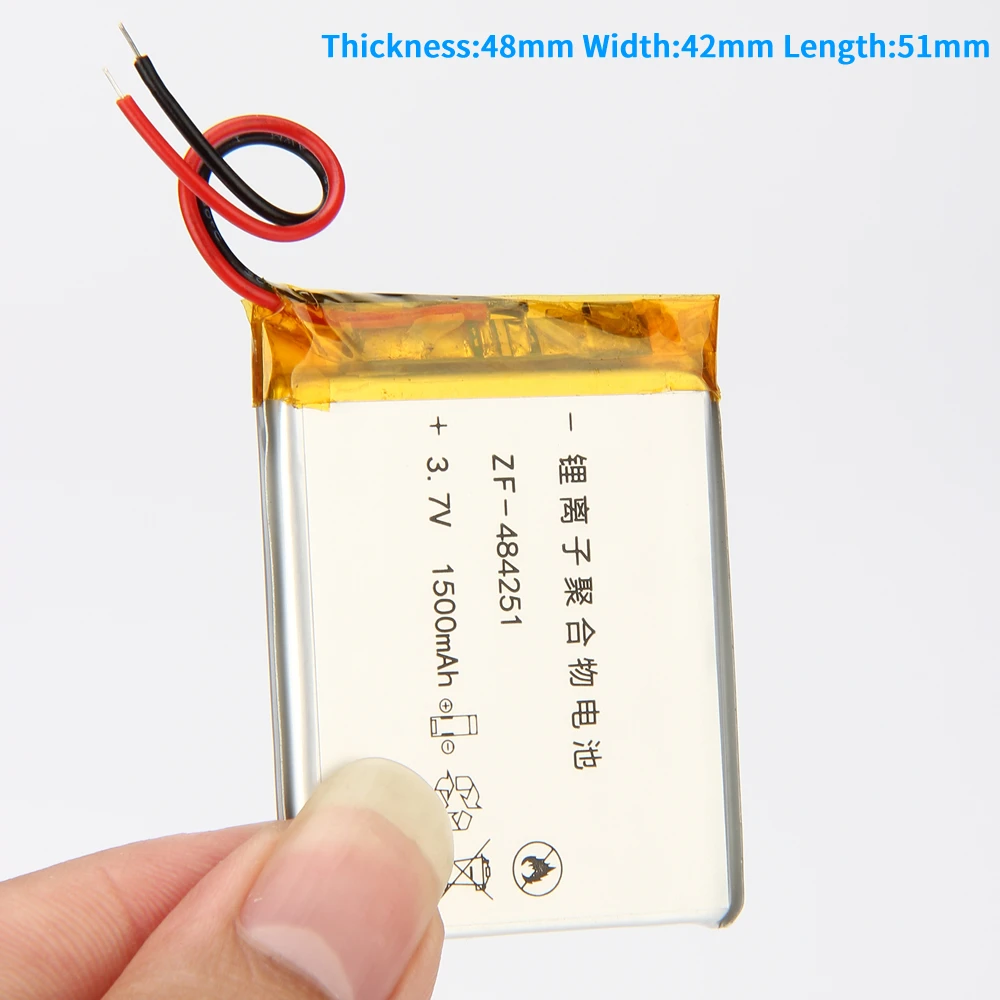 3 7 V 1500mAh 484251 литий полимерный аккумулятор C430 GPS навигатор рекордер MP3 MP4 маленькие