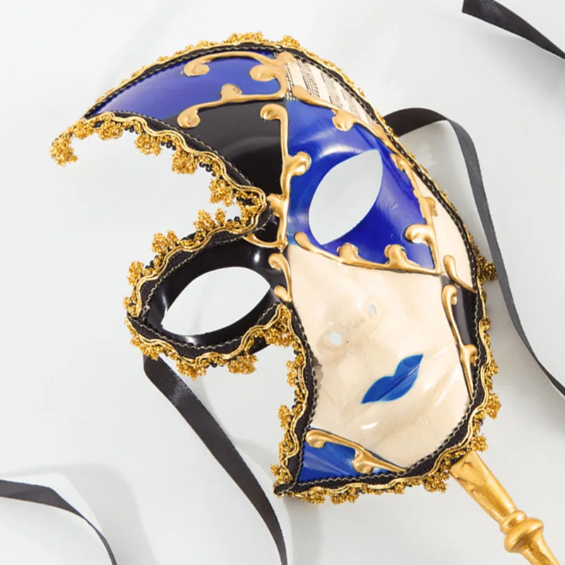 Различные Venetian Для женщин/Для мужчин маски с палкой для Венецианский маскарад