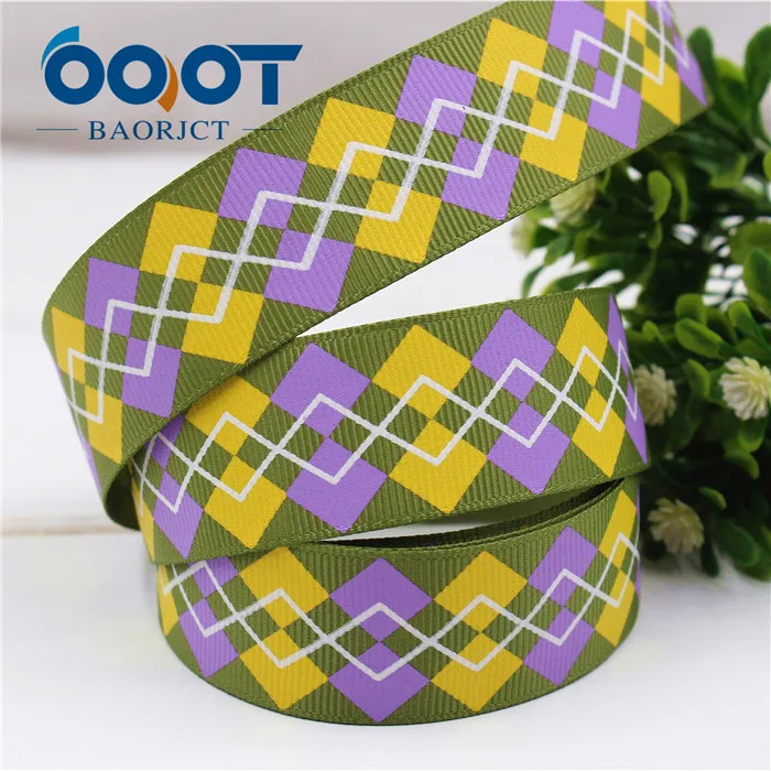 5 10 yards OOOT BAORJCT wm12107, 1 ''25 мм принт с геометрическим рисунком корсажная лента, DIY ручной головной убор аксессуары материалы - Цвет: 5 10 yards