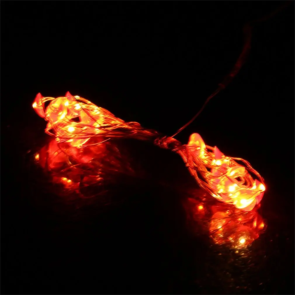 Праздник света Батарея коробка Мощность 5 м 50LED сердце свет строка вечерние фестиваль Рождество