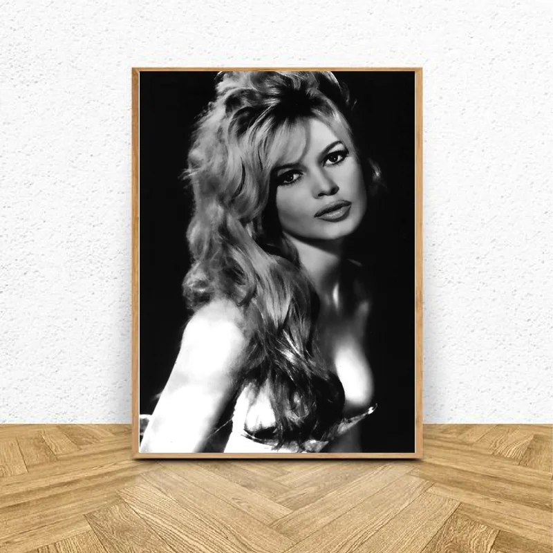 Brigitte Bardot художественный шелковый постер Картина гостиная домашний