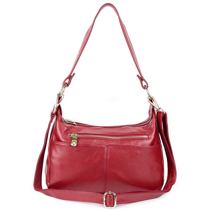 Сумка ведро из 100% натуральной кожи Женская Повседневная сумка мессенджер с