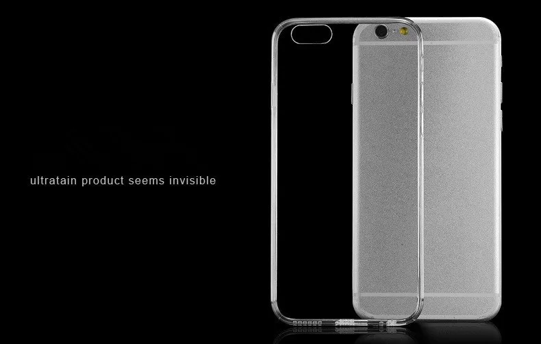 100pcs/lot DHL Wholesale I6/Plus Soft Flexible Clear Back Cover For Iphone 6 4.7inch/5.5inch Plus Crystal Case Slim Pouch | Мобильные