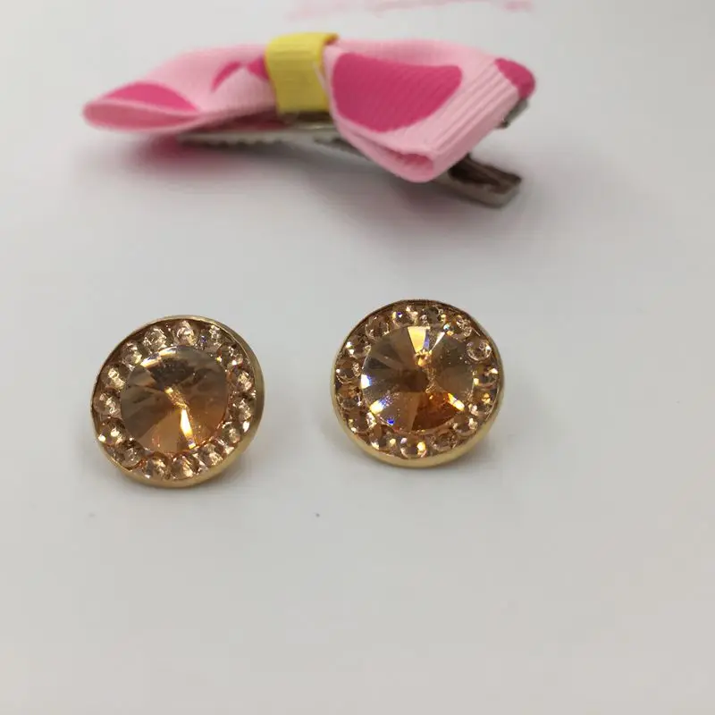 10 шт стеклянные кристаллы Шампань Кнопки DIY Швейные материалы необходимые