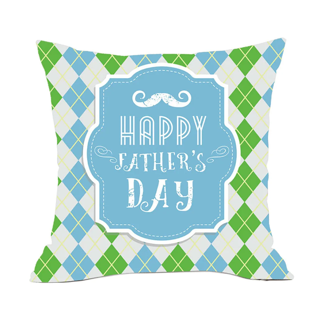 H Gajjar Happy Father's Day Пледы Подушки Детские Чехлы для подушек наволочки домашнее украшение для дивана Best папа очаровательный папа дропшиппинг 507 Вт - Цвет: H