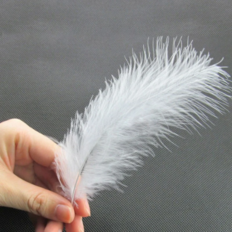100pcs Fluffy Marabou Feathers Party Wedding Trim Trimming Decor DIY 8-15 cm White | Дом и сад