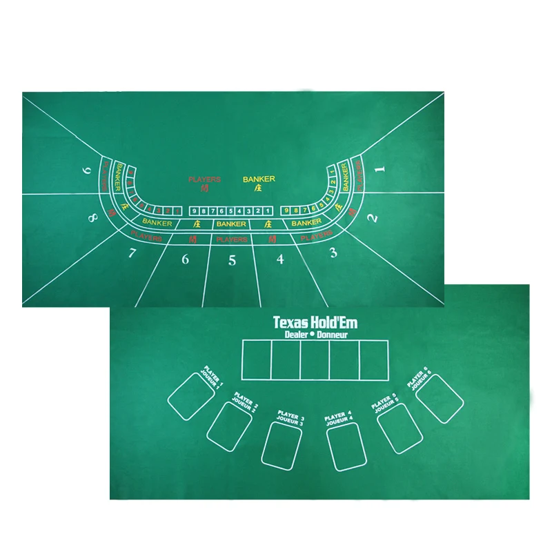 Новинка популярный двусторонний набор для покера 178*90 см фиксатор Техасский