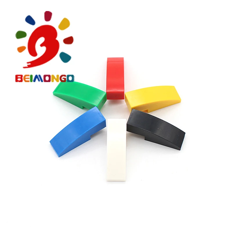 Бесплатная доставка! Строительные блоки BEIMONGO кирпичи с бантом 1x3 100 шт. дуговые