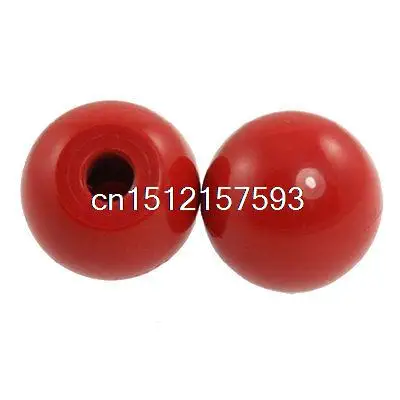 2 шт. красная круглая пластиковая резьба M10 35 мм Диаметр шариковой рукоятки рычага