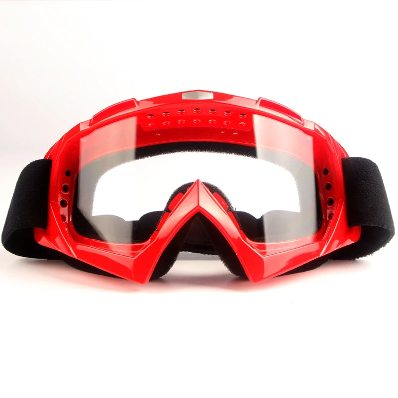 HEROBIKER очки для езды на мотоцикле, лыж, сноуборд, скейт, очки для мотокросса, внедорожные, грязевые, велосипедные, горные, эндуро, пылезащитные очки - Цвет: Красный