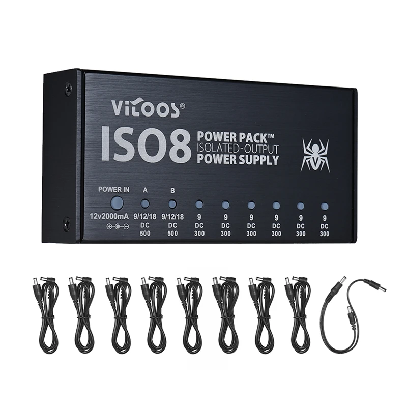 Vitoos Iso8 гитарные интегрированные эффекты компактный размер источник питания