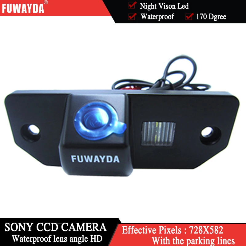 FUWAYDA FOR SONY CCD Car Rear View Reverse Backup Color Camera night vision for FORD FOCUS SEDAN (3 Carriages) Ford C-max MONDEO