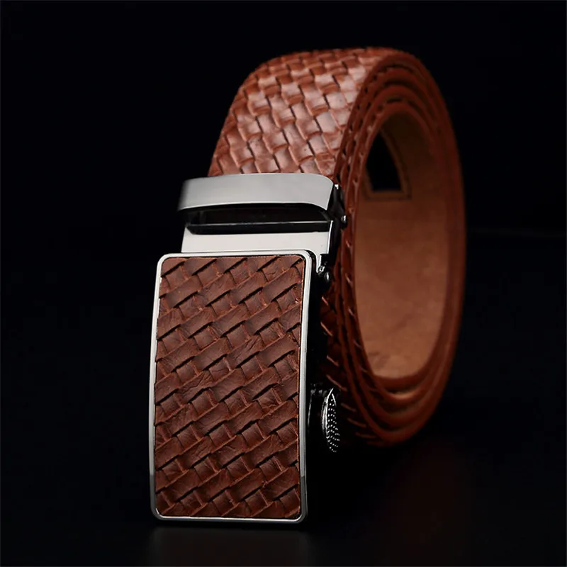 Ремень из натуральной воловьей кожи мужской модный дизайнерский пояс с