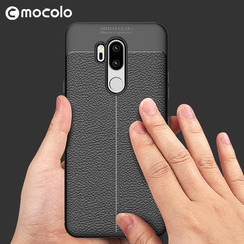 Для LG G7 чехол 6 1 дюйма Роскошный ультра-тонкий Ударопрочный Мягкий кожаный из ТПУ