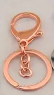 RoseGold chain 5 шт./лот, высокое качество, золотой брелок для ключей, кольцо для изготовления ювелирных изделий, аксессуары для самостоятельной сборки, сумка, подвески, автомобильный брелок - Цвет: RoseGold chain