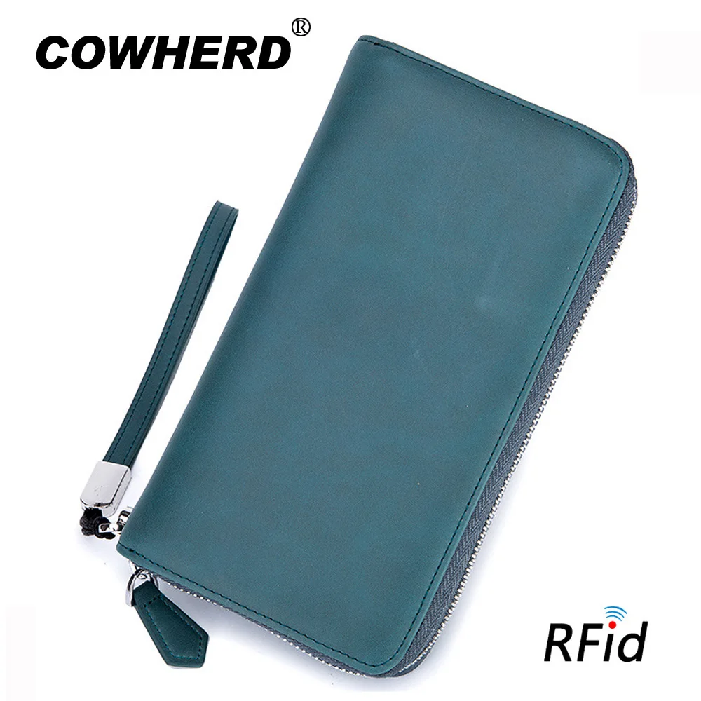 Кошелек унисекс из натуральной кожи с отделением для карт и RFID-защитой | Багаж