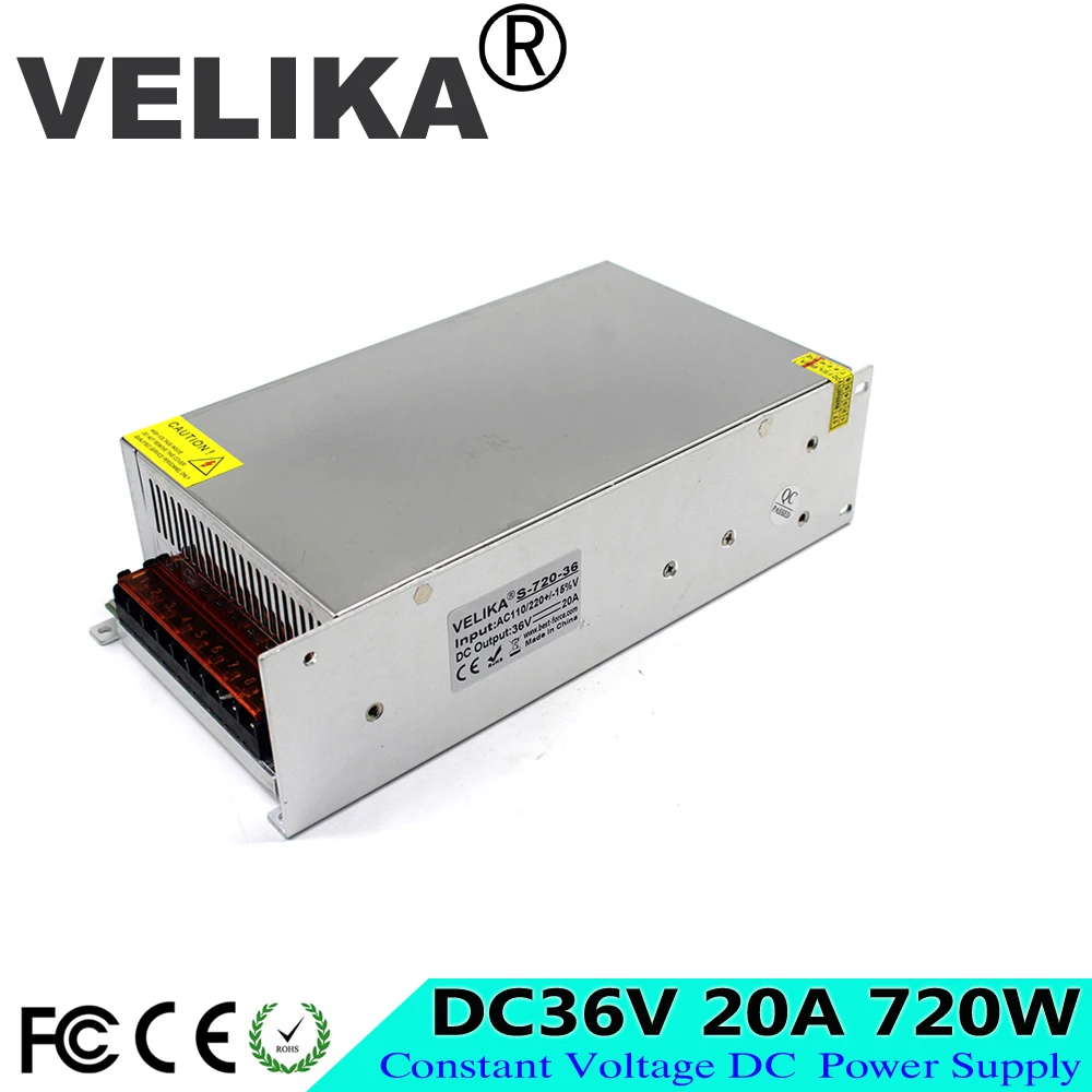 Регулируемый источник питания постоянного тока 36v 20a 720W Трансформатор SMPS AC110V 220V к