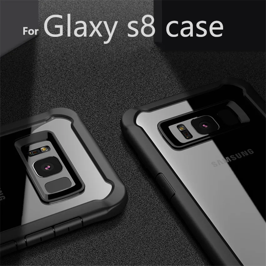TCICPC For Samsung Galaxy S8 Case Cover Plus TPU Soft Frame Acrylic Hard Back Phone |