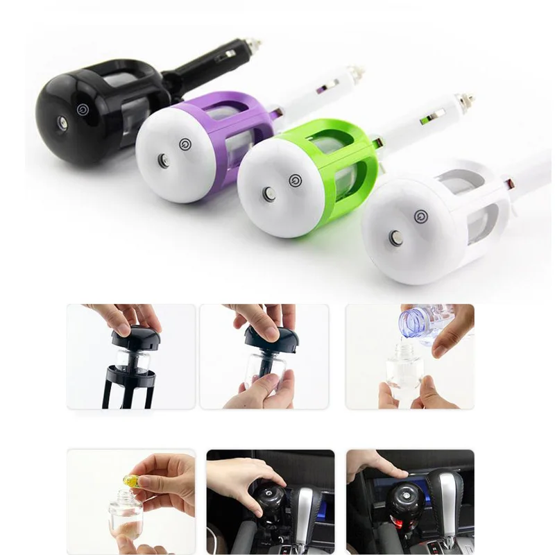 Автомобильное зарядное устройство с подсветкой увлажнитель пара и ароматерапия