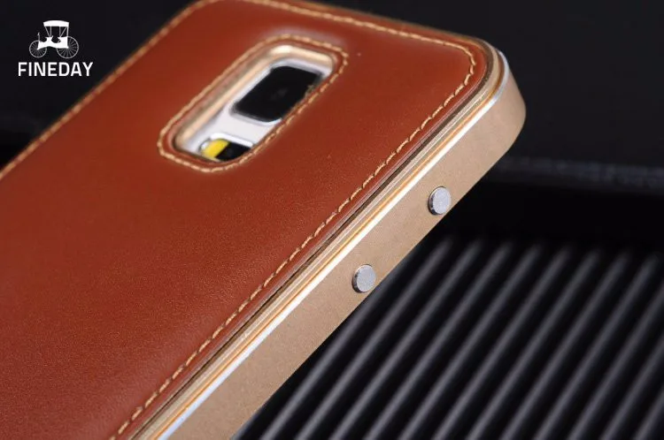 Note 3 Алюминиевый металлический чехол для телефона для samsung Galaxy Note 3 III N9000 Чехол из натуральной кожи чехол бампер для Note 3 корпус телефона