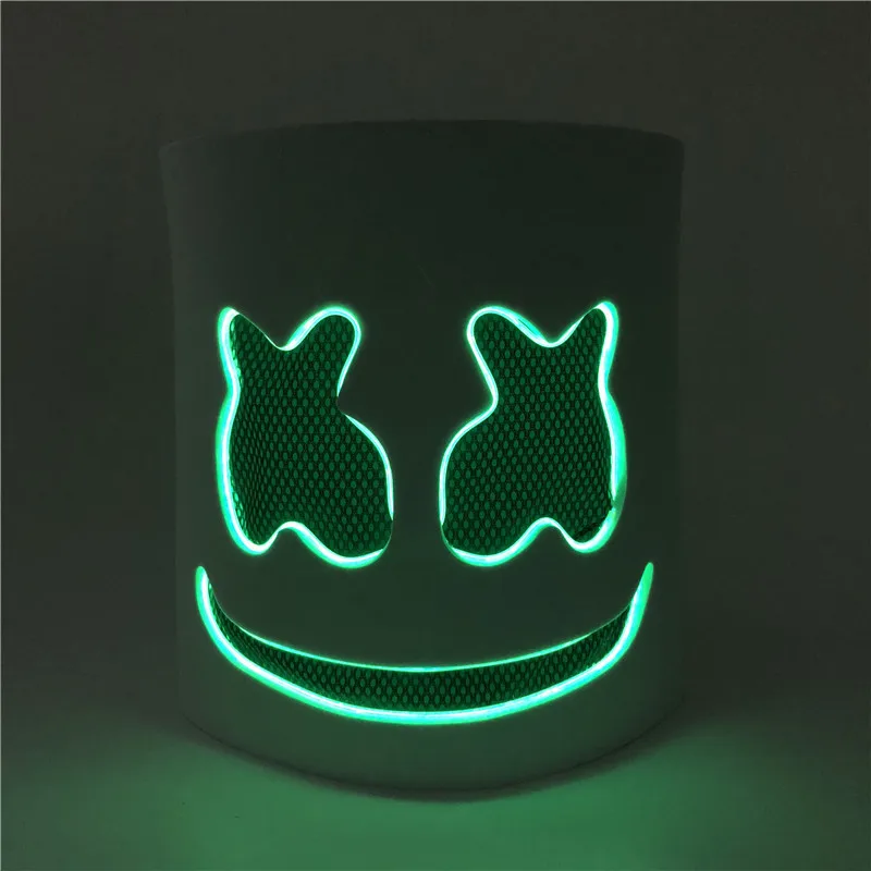 DIY EVA DJ светодиодный светящийся шлем маска косплей реквизит маска для Хэллоуина полное лицо косплей реквизит Хэллоуин вечерние барные маски