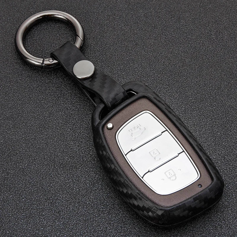Брелок-чехол для дистанционного ключа из углеродного волокна защитный чехол Hyundai