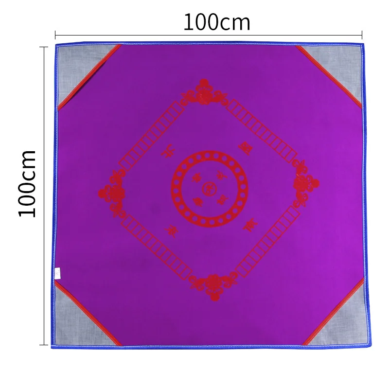 purple 100cm Утолщенный бесшумный нескользящий водонепроницаемый Настольный коврик для игры в покер маджонг прочный домашний игровой Настольный коврик - Цвет: purple 100cm