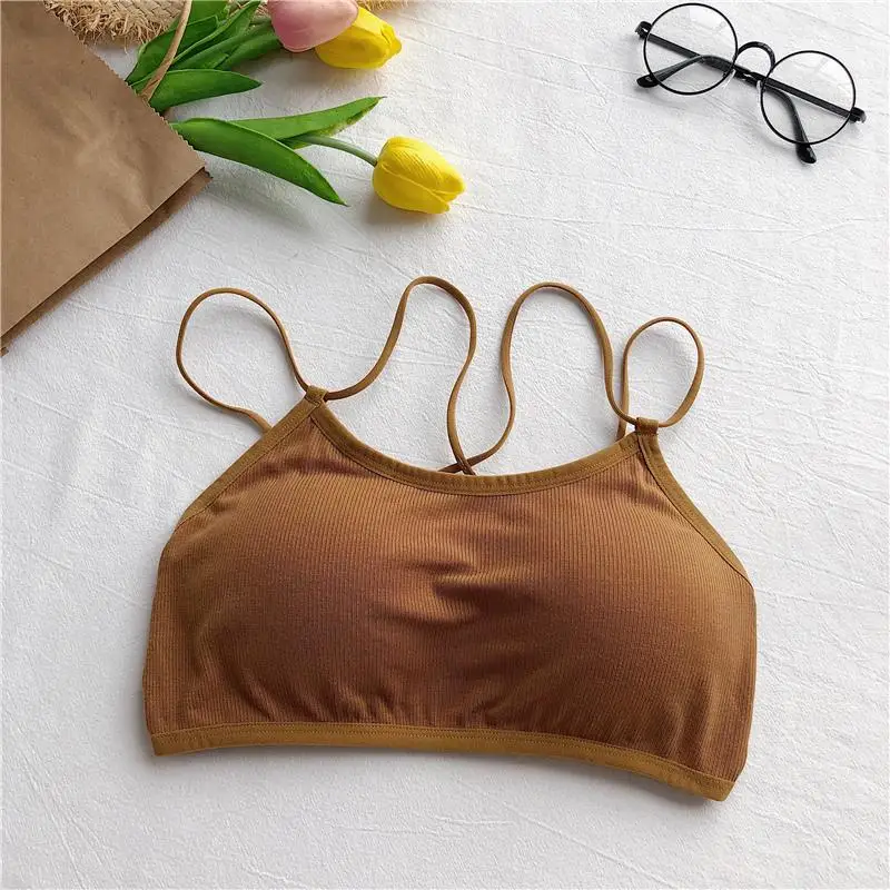 Caramel color Пикантные короткие эластичные топы для девочек, с вырезами, с бюстгальтером для женщин, с подкладкой, топы для женщин, SS6062 - Цвет: Caramel color