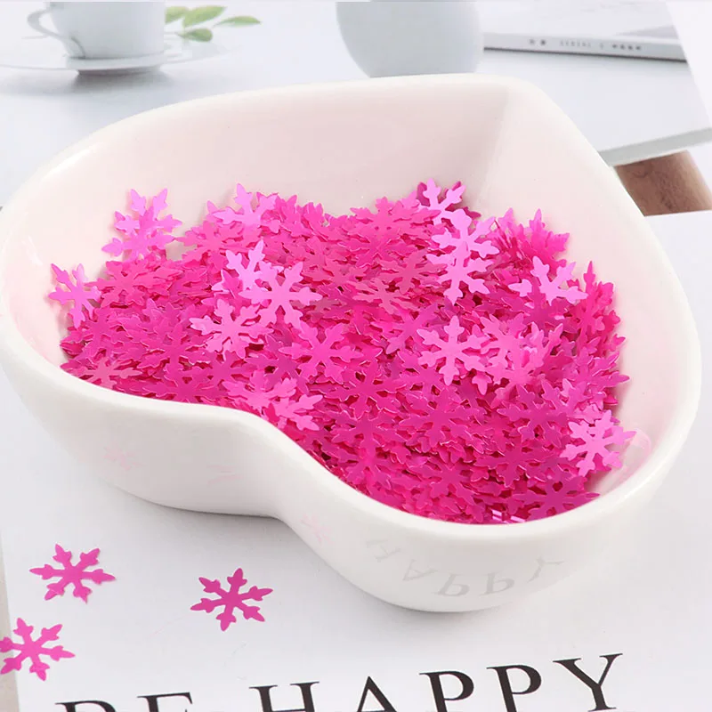 Ультратонкие 2000 шт. 8 мм Матовые Белые цветные ледяные снежинки бриллиантовые