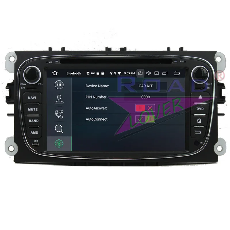 Автомобильный DVD плеер Roadlover Android 9 0 для Ford Mondeo 2007 2010 S max 2008 Tourneo Connect Transit Stereo GPS