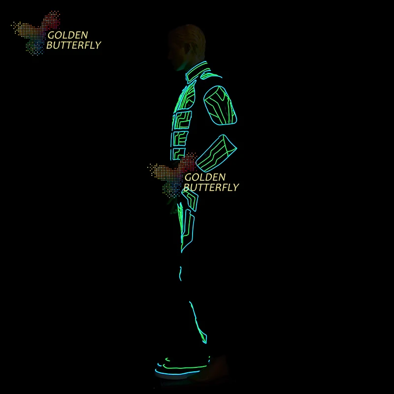 Светодиодная одежда светящаяся с подсветкой светящийся робот танцевальный свет