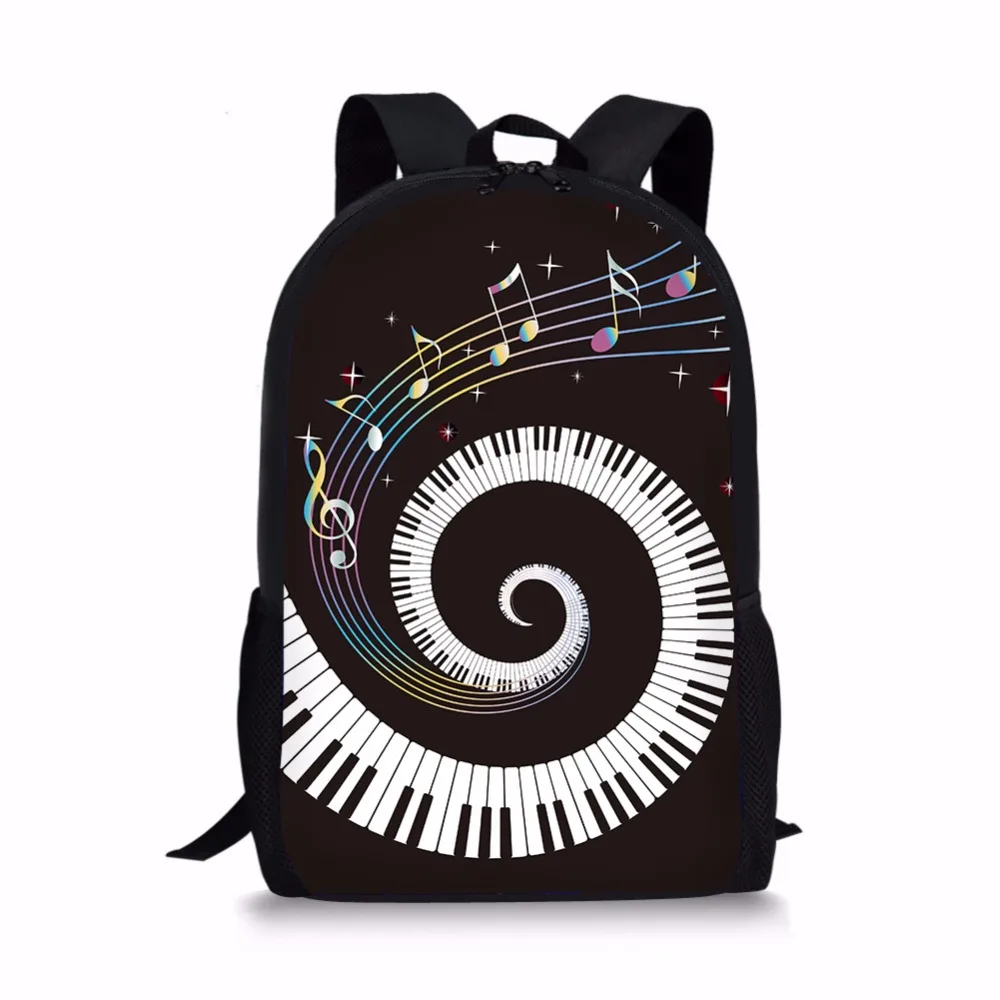 INSTANTARTS I Love Music Note/пианино клавиатура печать рюкзаки для девочек студентов ноутбук рюкзак прекрасный путешествия женщина ранец