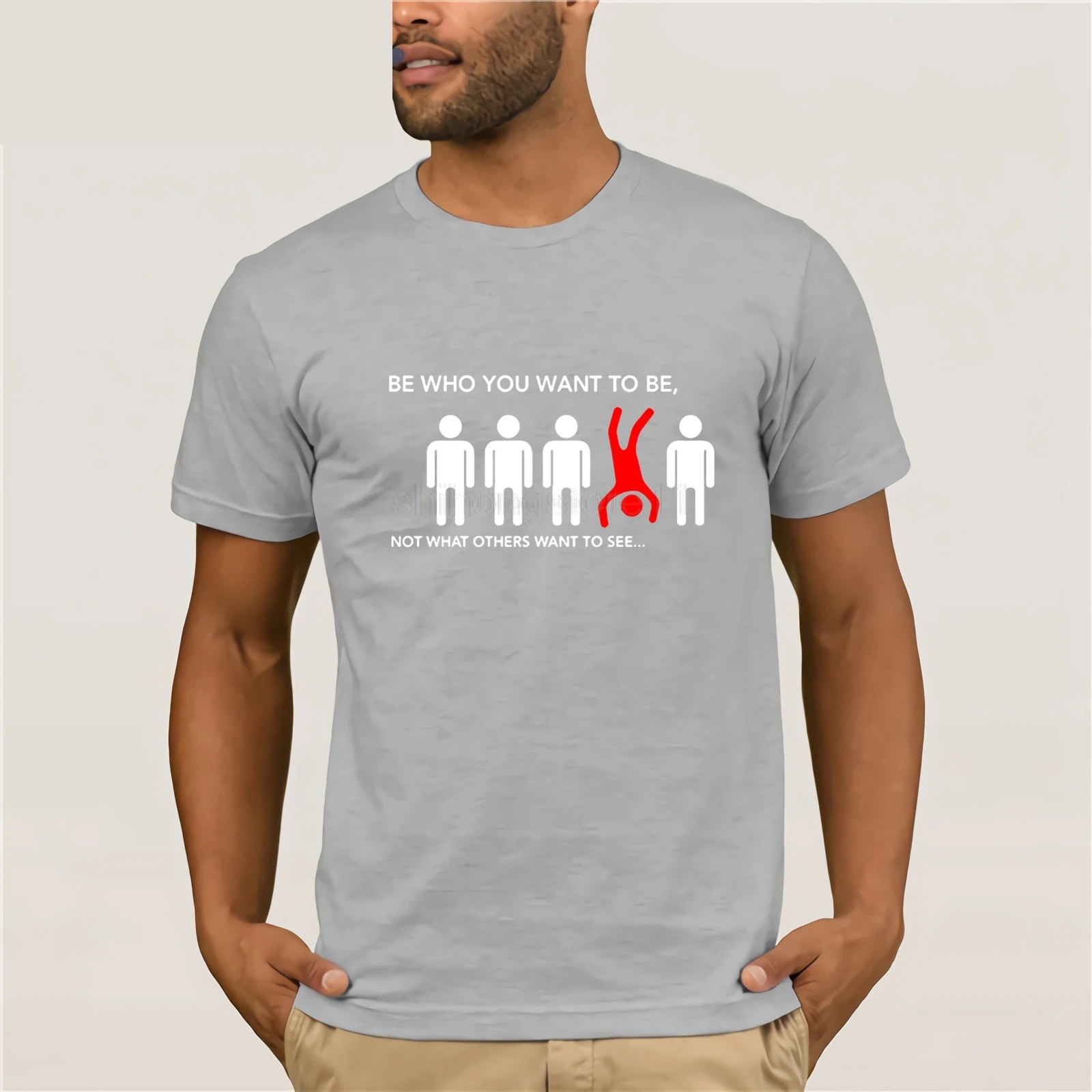 Смешные футболки s мужские с буквенным принтом быть тем кто вы хотите а не то что