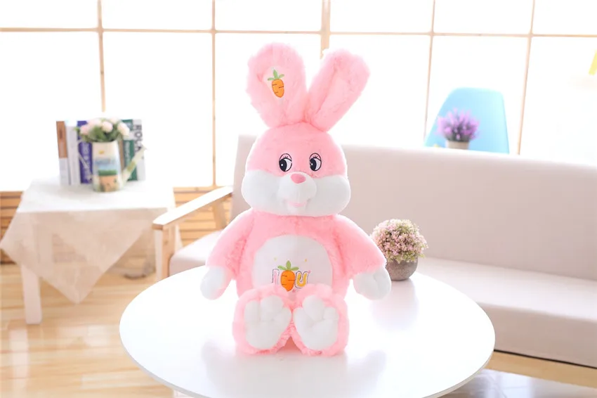 Lucky Rabbit 150 см морковка, Кролик плюшевая игрушка набивная Мягкая Кукла Игрушки для маленьких детей игрушки для животных День рождения Рождественский подарок для детей