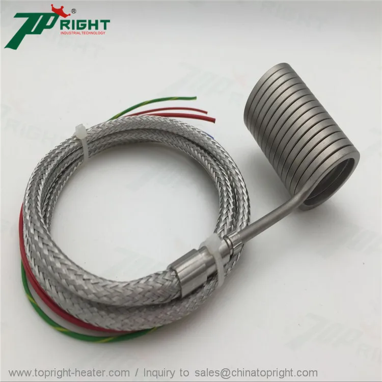 220 В 1000 Вт 25x80 мм катушки с J термопарой нагреватель|coil|coil heater with thermocouplecoil |