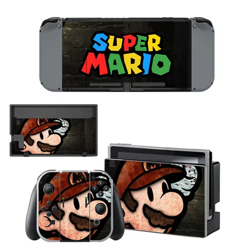YSNS0354 Супер Марио кожи Стикеры для nintendo переключатель Стикеры кожи для nintendo переключатель NS консоли и Joy-Con контроллер винил - Цвет: YSNS0354