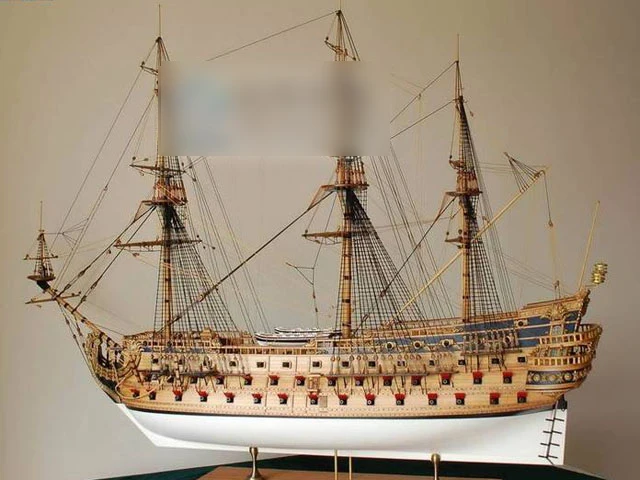 Масштаб 1/50 1200 мм 108 пушки Сен-Филиппе модель корабль лазерная резка дерево парусник детские образовательные игрушки