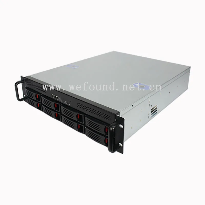 Хорошее качество 2U550MM 8 HDD пластина Горячая вилка сервер чехол для компьютера и 550 мм стоечный сервер короткий дизайн шасси для хранения