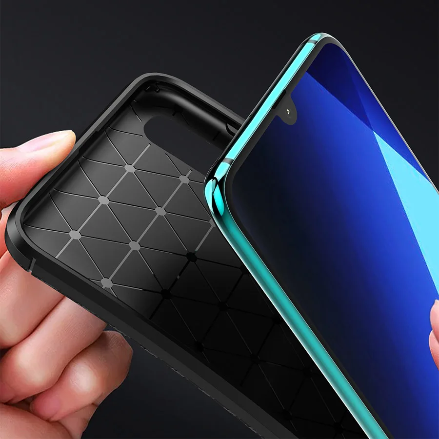 Для Samsung Galaxy A30 A50 чехол M20 M10 из углеродного волокна ТПУ ударопрочный для телефона